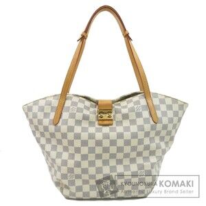 Louis Vuitton Salina Damier Azur White Tote Bag Canvas
